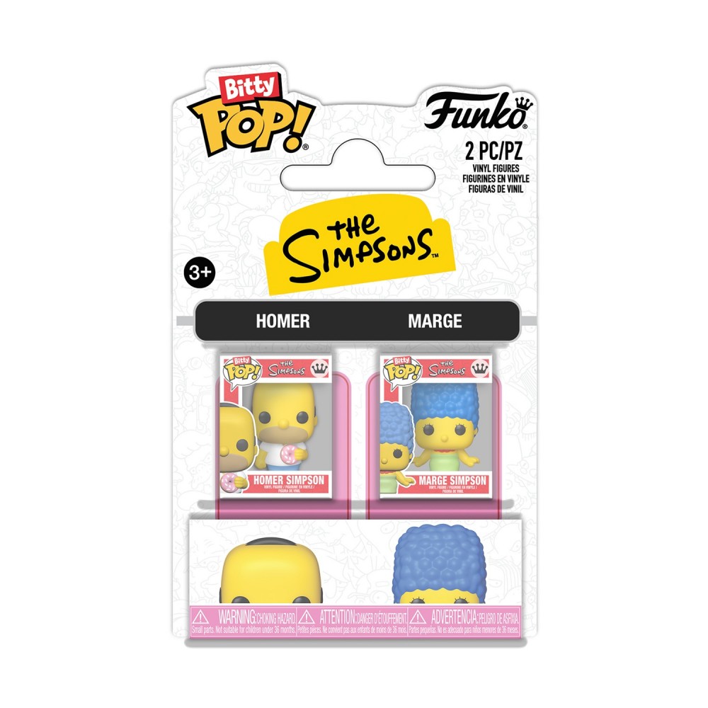 Funko Bitty Pop! 2-Pack: Simpsons - Homer &amp; Marge Vinyl Figures