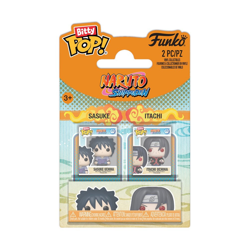 Funko Bitty Pop! 2-Pack: Naruto Shippuden - Sasuke &amp; Itachi Vinyl Figures