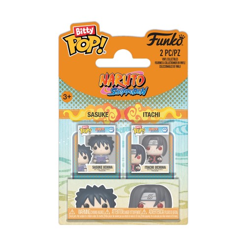 Funko Bitty Pop! 2-Pack: Naruto Shippuden - Sasuke &amp; Itachi Vinyl Figures