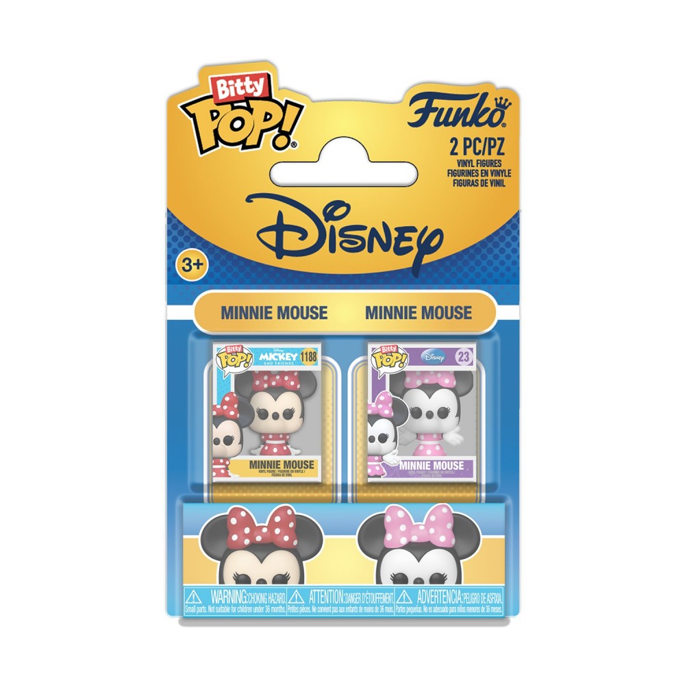 Funko Bitty Pop! 2-Pack: Disney - Minnie Mouse &amp; Minnie Mouse Vinyl Figures