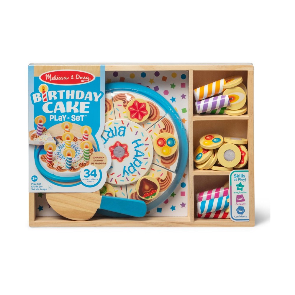 Melissa &amp; Doug Pretend Play: Wood - Birthday Cake (6074876)