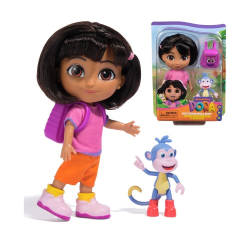 Spin Master Dora: Dora Κούκλα 15 εκ. Boots και Σακίδιο (6071800)