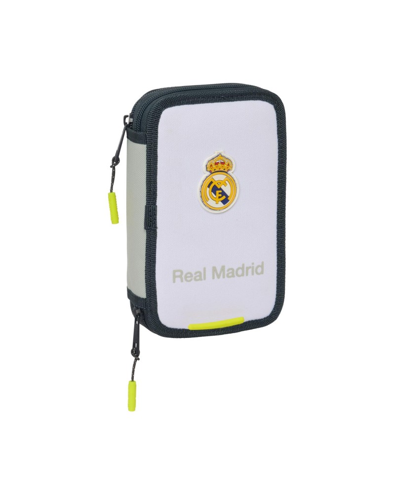 Safta Double Filled Pencil Case 29 Pcs. Real Madrid Equip. 25/26