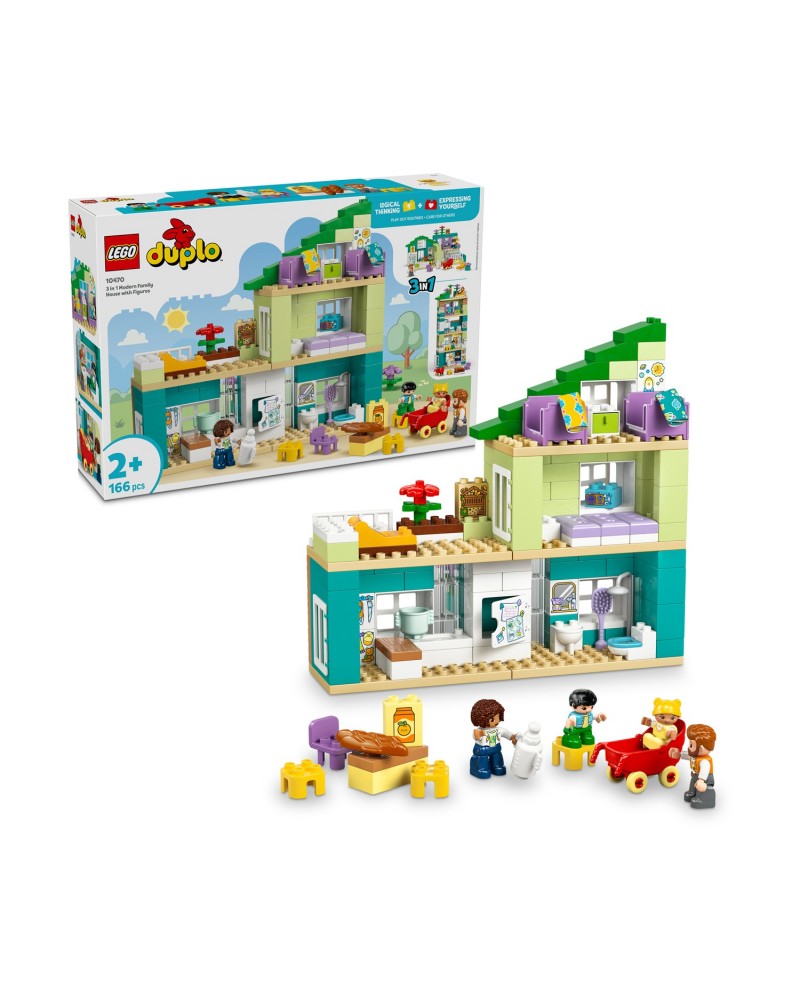 LEGO® DUPLO® Town: 3 in 1 Modern Family House with Figures (10470)
