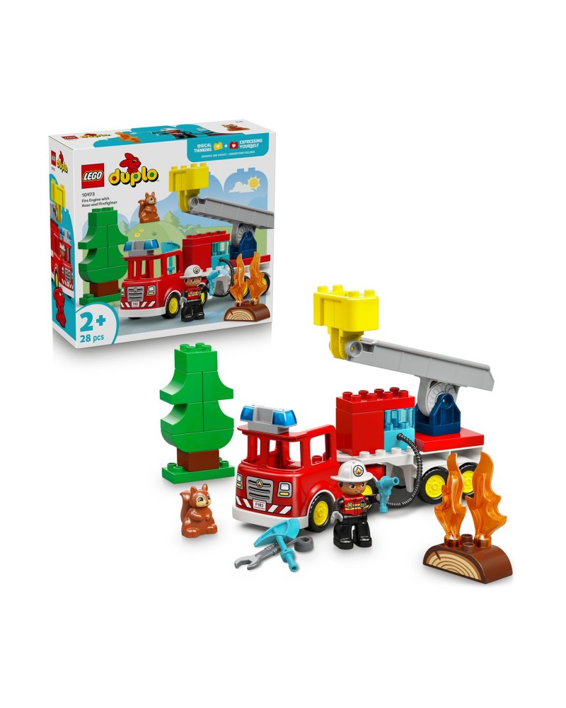 LEGO® DUPLO® Town: Fire Truck with Hose and Firefighter (10473)