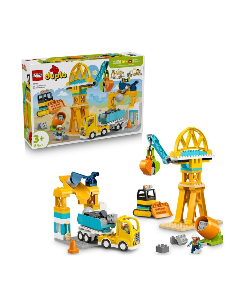 LEGO® DUPLO® Town: 3 in 1 Construction Site and Vehicles (10476)