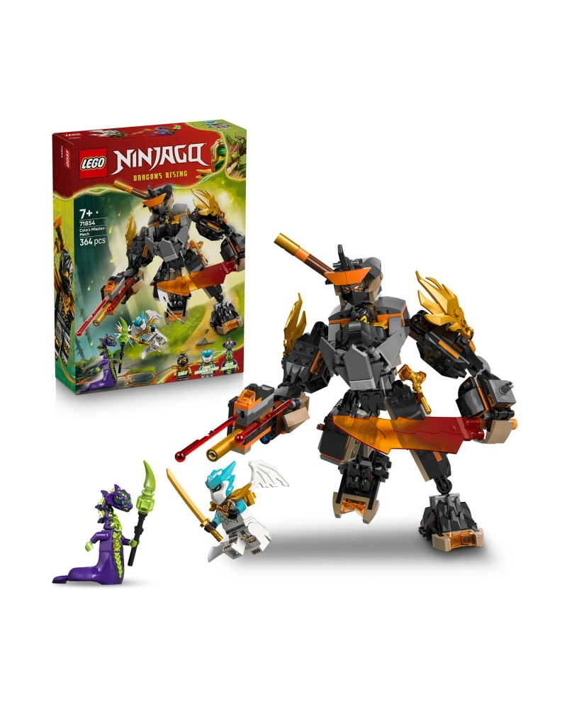 LEGO® NINJAGO®: Cole’s Mission Mech &amp; Dragon Zane (71854)