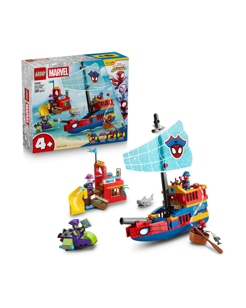 LEGO® Marvel: Spidey And His Amazing Friends Team Spidey Pirate Ship (11208)