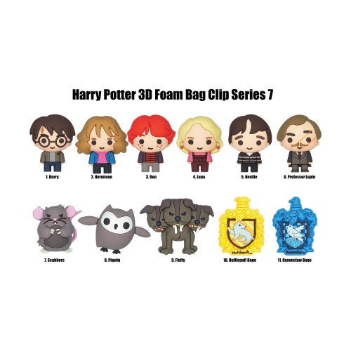 Monogram: Harry Potter (Series7) (Blind Bag/Random) 3D Foam Bag Clips Figures (48210)