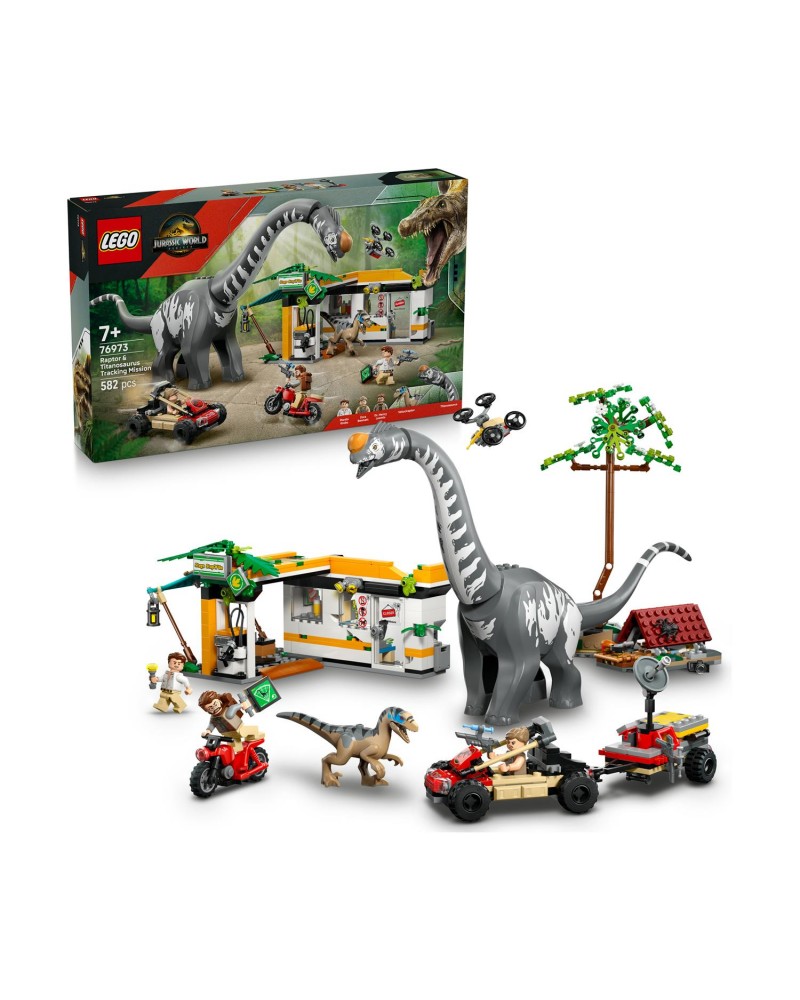 LEGO® Jurassic World: Raptor &amp; Titanosaurus Tracking Mission (76973)