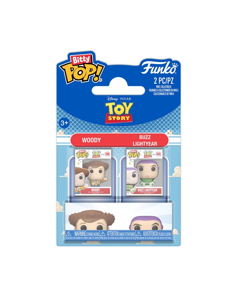 Funko Bitty Pop! 2-pack: Toy Story - Woody &amp; Buzz Lightyear Vinyl Figures