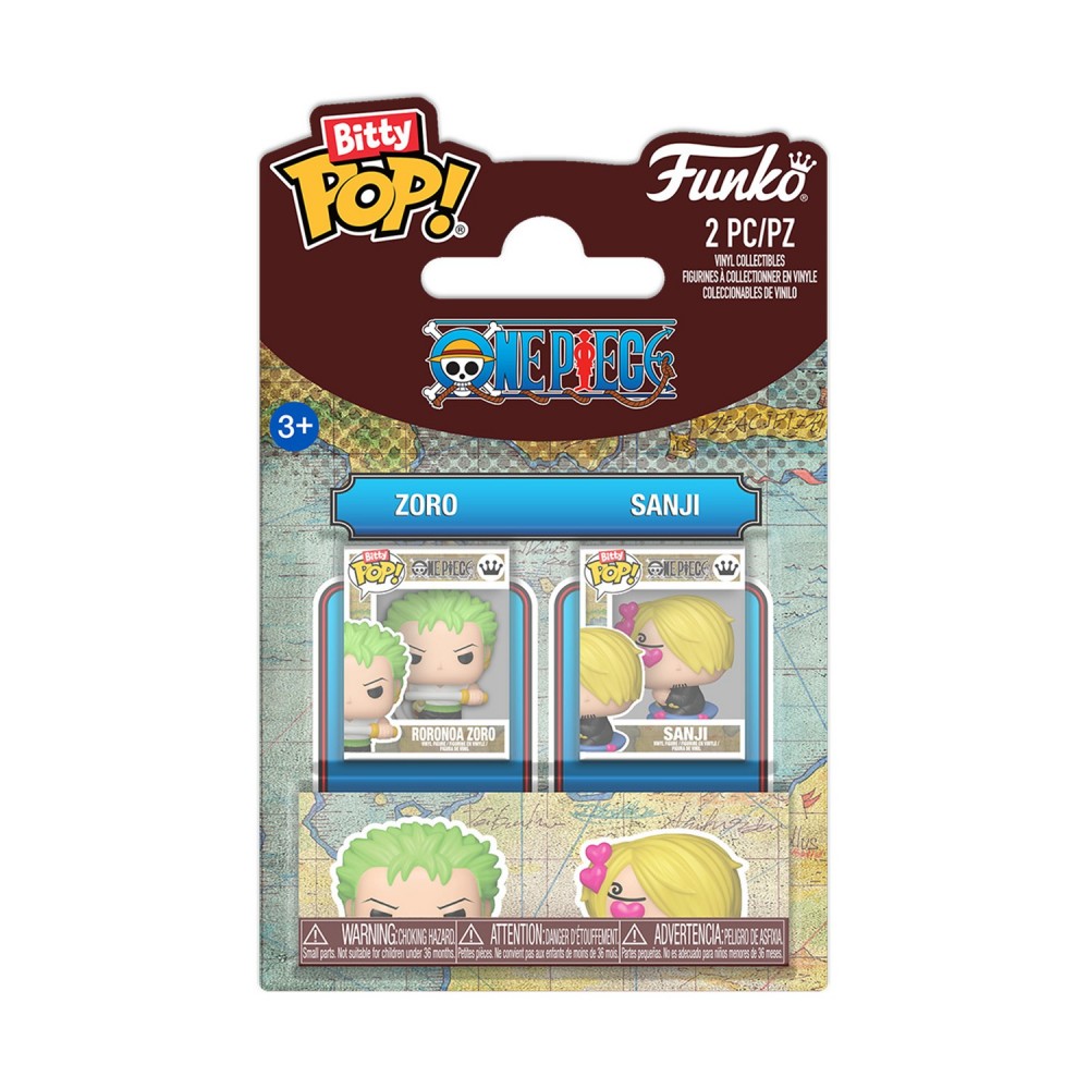 Funko Bitty Pop! 2-pack: One Piece - Zoro &amp; Sanji Vinyl Figures