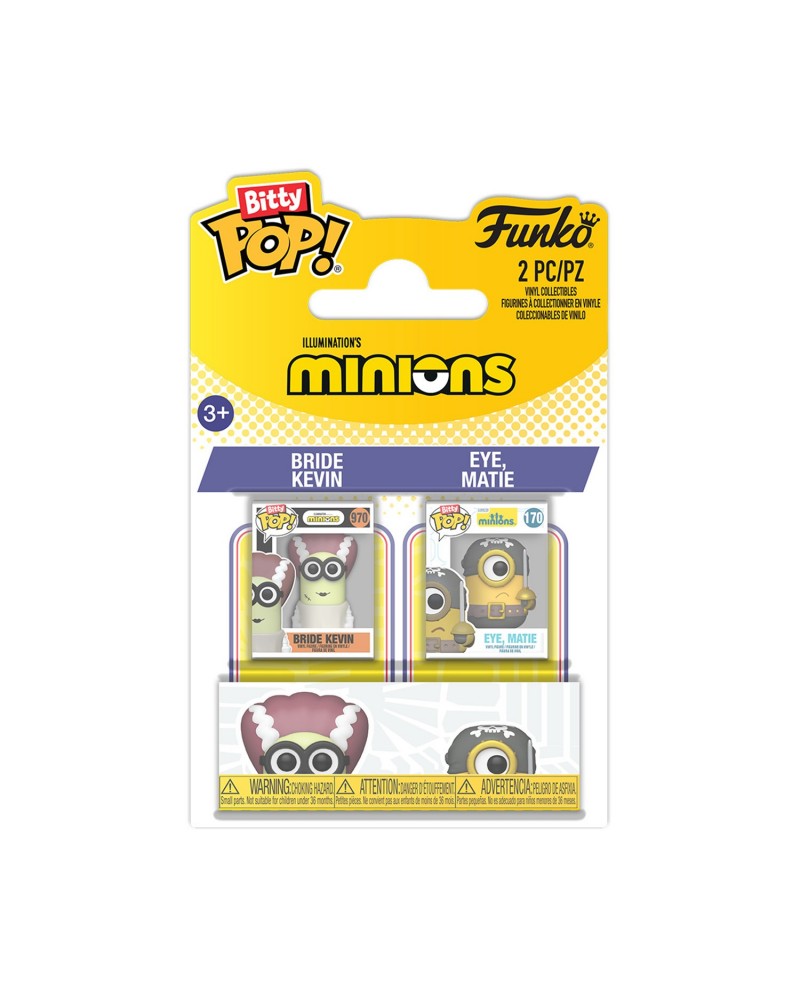 Funko Bitty Pop! 2-pack: Minions - Bride Kevin &amp; Eye, Matie Vinyl Figures