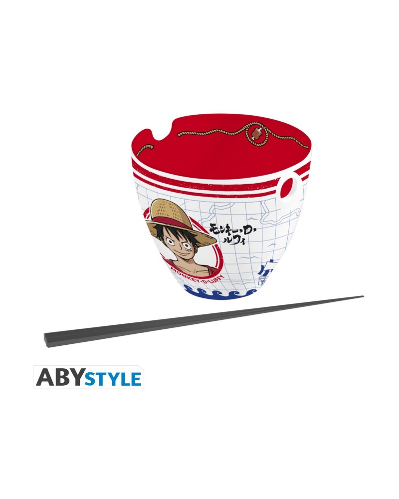 Abysse: One Piece - Monkey D. Luffy Ramen Bowl with Chopsticks (ABYBOL081)