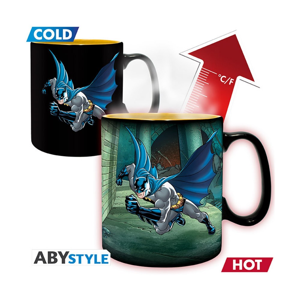 Abysse: DC Comics - Batman &amp; Joker Heat Change Mug (460ml) (ABYMUGA561)