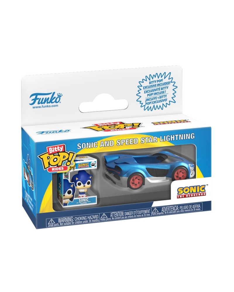 Funko Bitty Pop! Rides: Sonic The Hhedgehog - Sonic and Speed Star Lightning Vinyl Figures