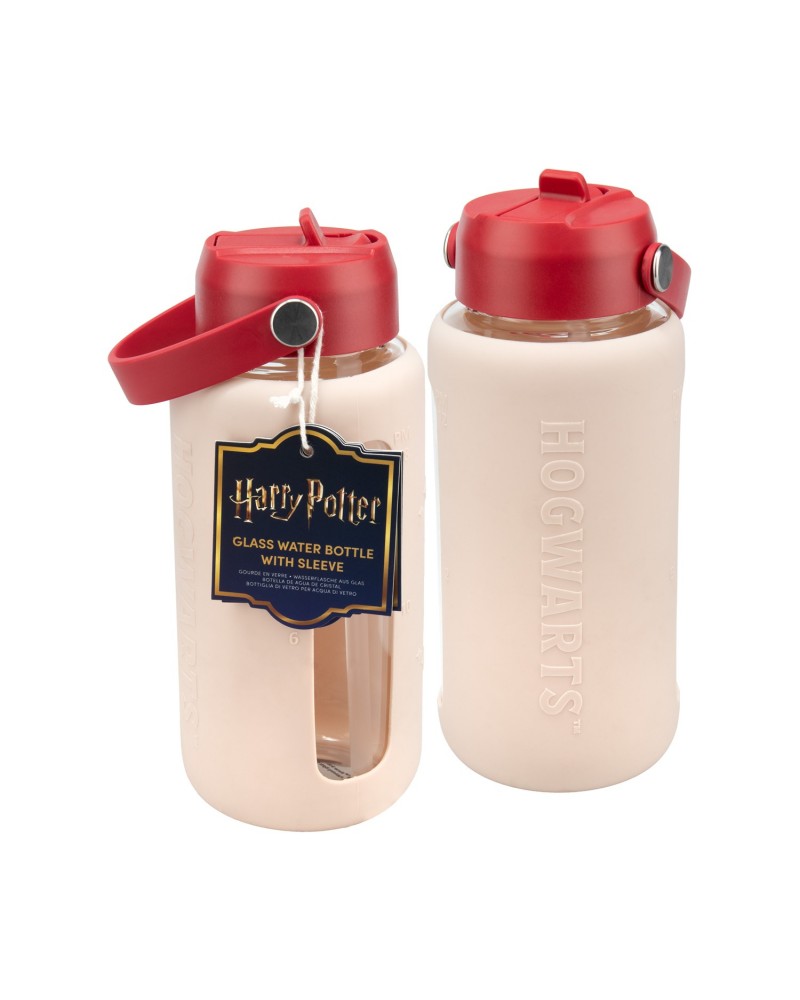 Paladone: Harry Potter - Glass Water Bottle with Sleeve (PP16080HP)