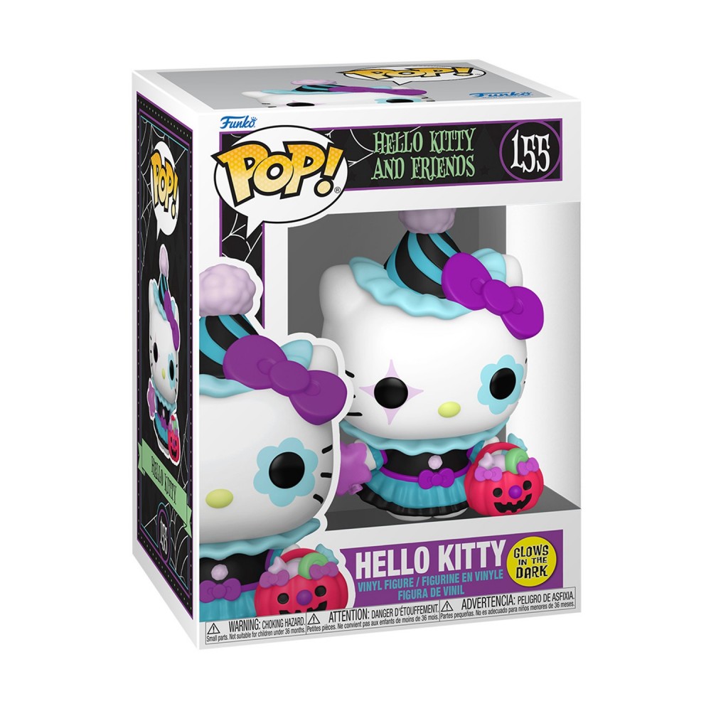 Funko Pop! Sanrio: Hello Kitty and Friends - Hello Kitty* (Glows in The Dark) #155 Vinyl Figure