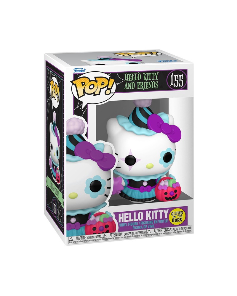 Funko Pop! Sanrio: Hello Kitty and Friends - Hello Kitty* (Glows in The Dark) #155 Vinyl Figure