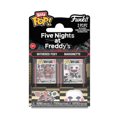 Funko Bitty Pop! 2-Pack: Five Nights at Freddy's - Withered Foxy &amp; Marionette Vinyl Figures