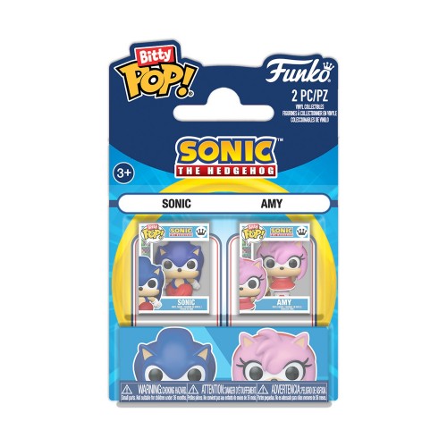 Funko Bitty Pop! 2-Pack: Sonic The Hedgehog - Sonic &amp; Amy Vinyl Figures