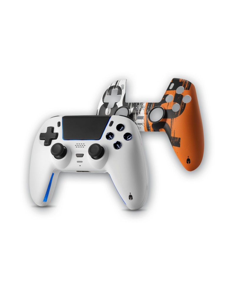 Spartan Gear - Sarissa Wireless Controller (compatible with playstation 5, playstation 4, PC, Switch) (colour: White + one extra faceplate)