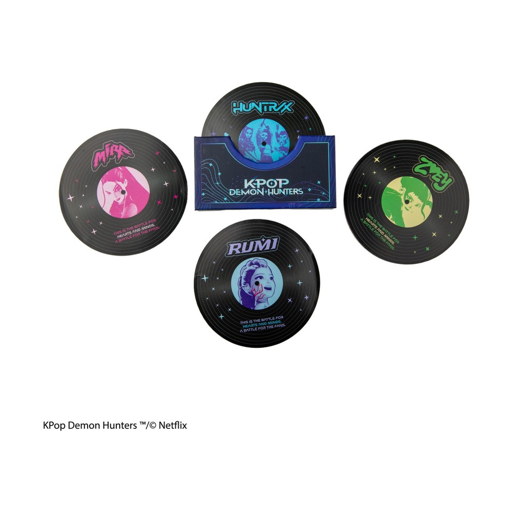 Cinereplicas: K-Pop Demon Hunters - Hunters &amp; Demons Soundtrack Coasters ( Set of 4) (CR4120)