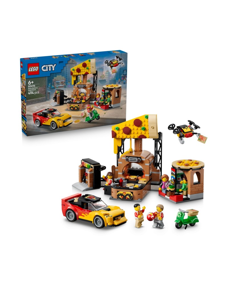 LEGO City: Pizza Delivery Experience with Vehicles (60496)