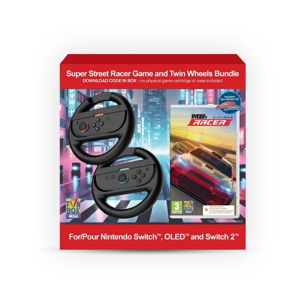 NSW Super Street: Racer Game and Twin Wheels Bundle
