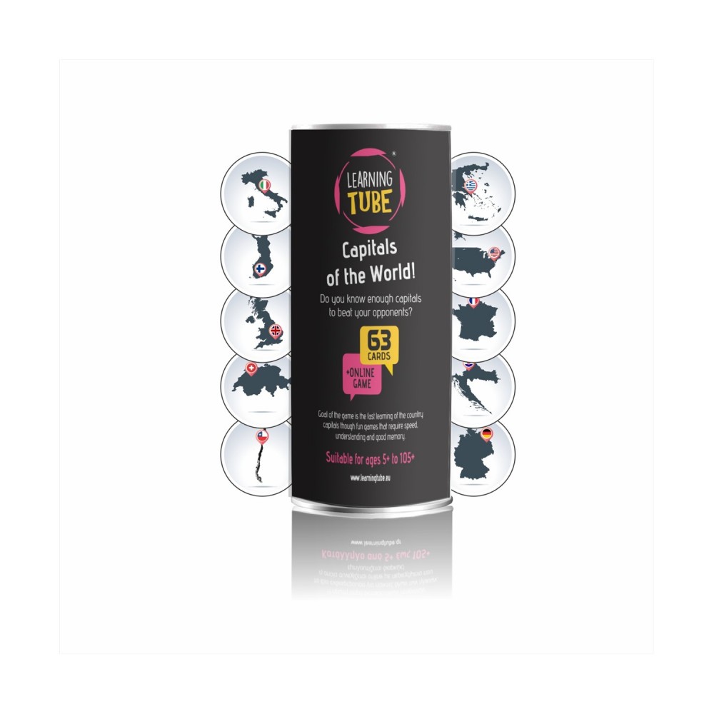 K-Toyz Learning Tubes: Capitals Of The World (English Language) (LT-009)