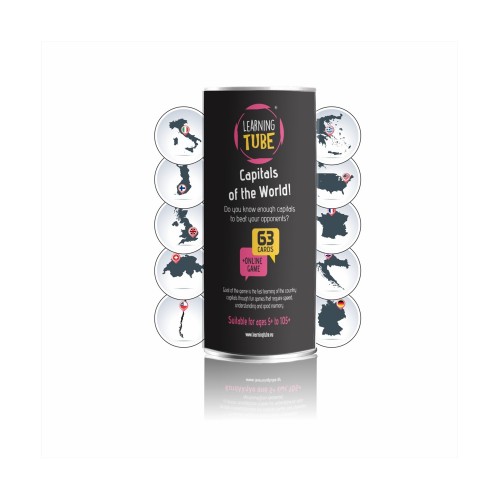 K-Toyz Learning Tubes: Capitals Of The World (English Language) (LT-009)