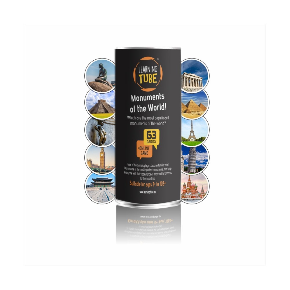 K-Toyz Learning Tubes: Monuments Of The World (English Language) (LT-011)
