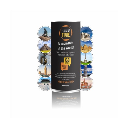 K-Toyz Learning Tubes: Monuments Of The World (English Language) (LT-011)