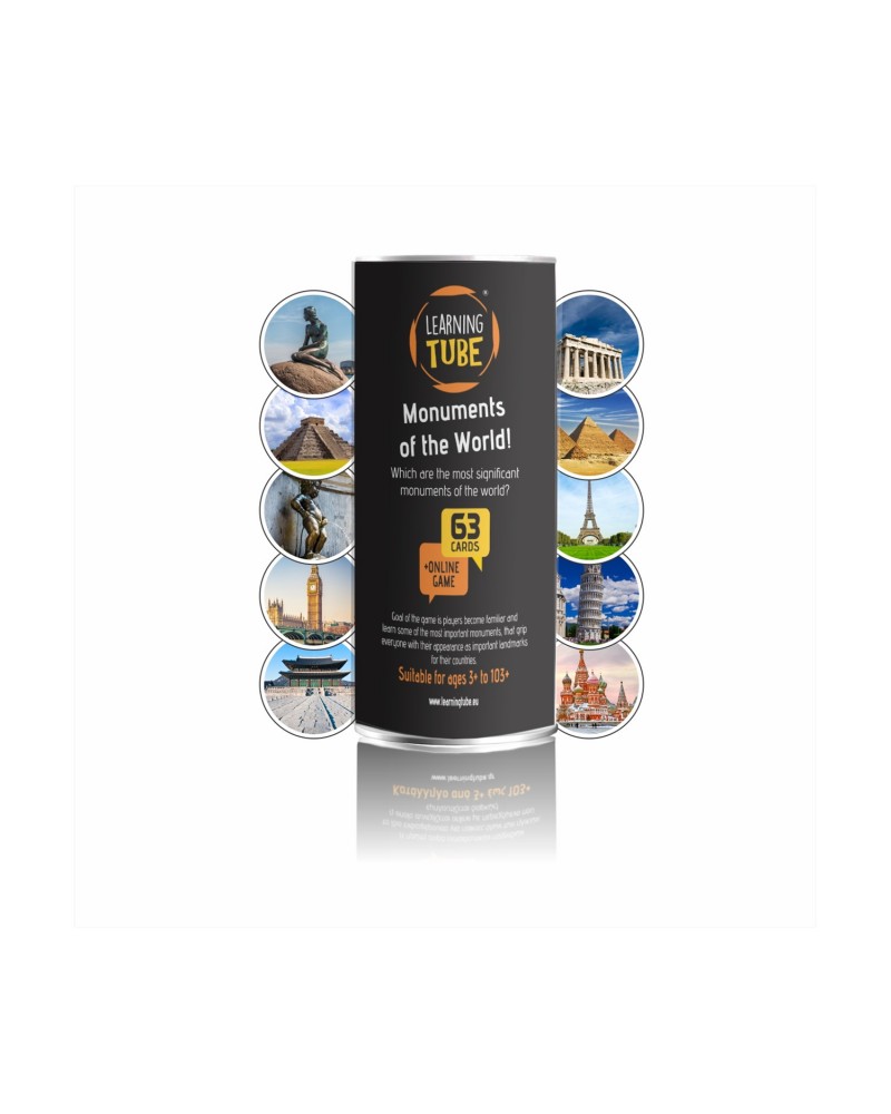 K-Toyz Learning Tubes: Monuments Of The World (English Language) (LT-011)