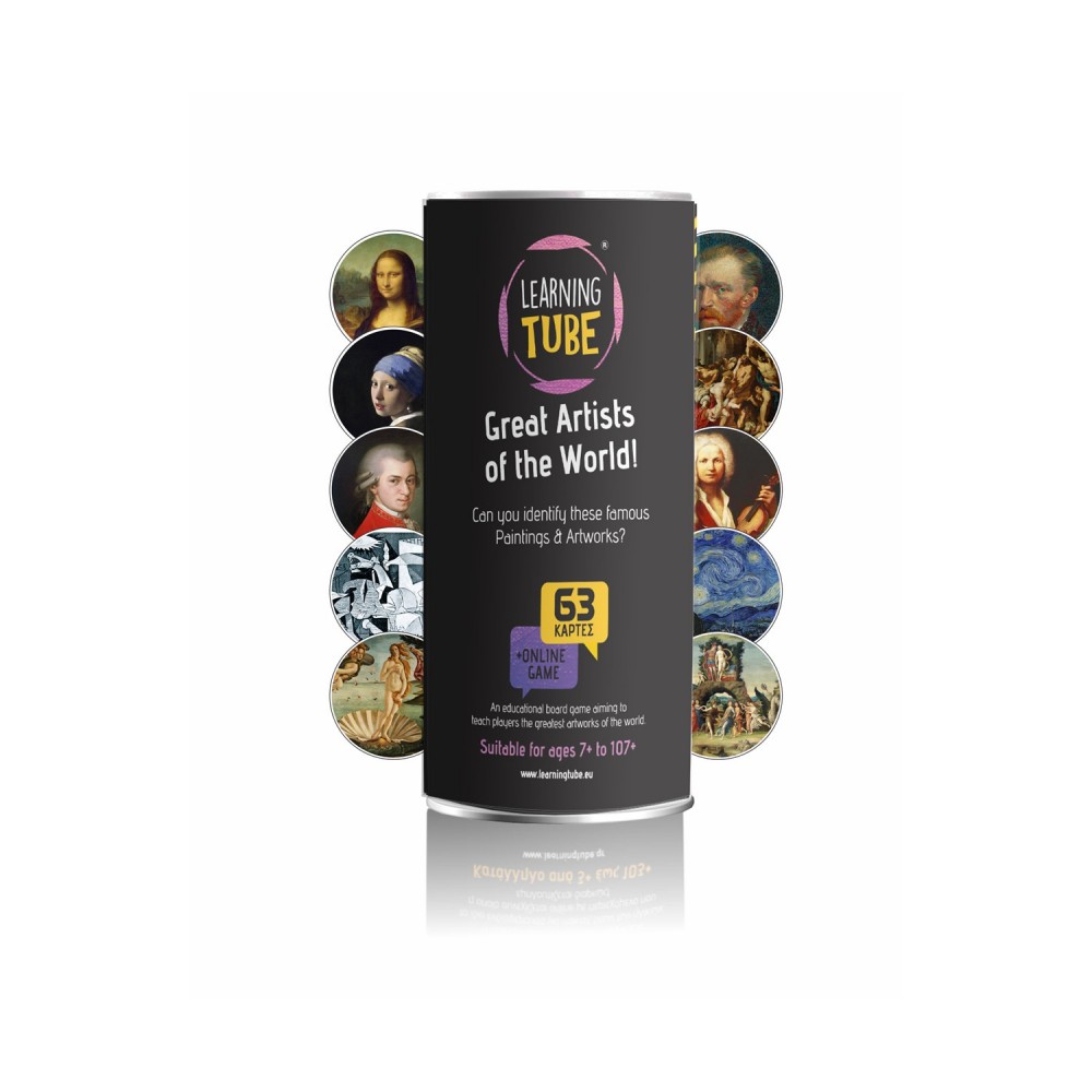 K-Toyz Learning Tubes: Great Artists Of The World (English Language) (LT-016)