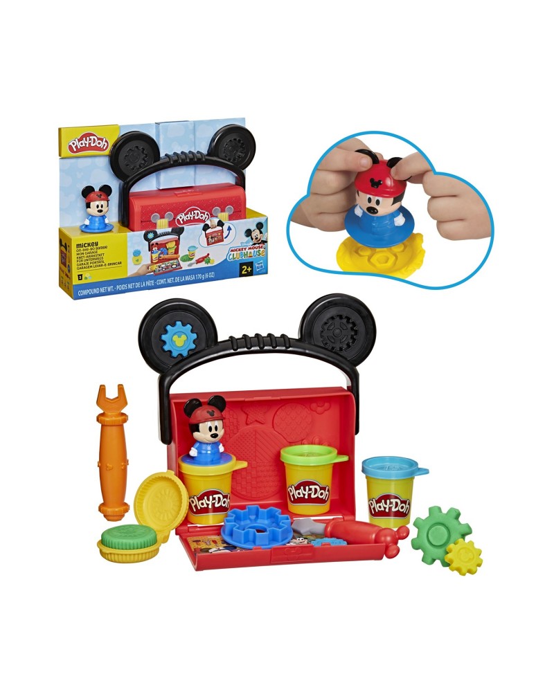 Hasbro Play-Doh Disney Jr: Mickey Mouse Clubhouse - On-The-Go Garage Playset (G3109) *
