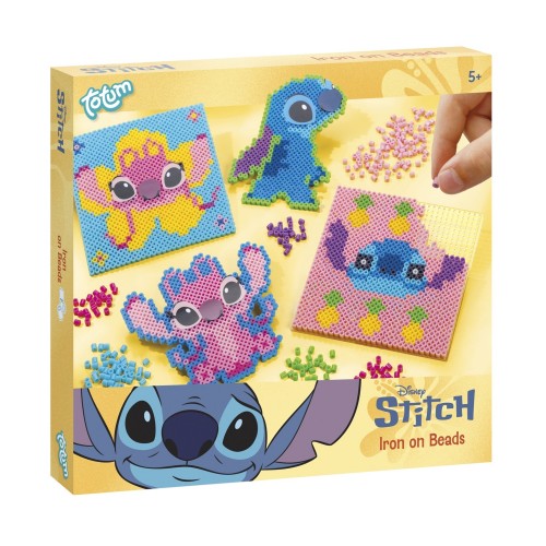 Totum: Disney Stitch - Iron On Beads, 2 Square Pegboards (TT700505)