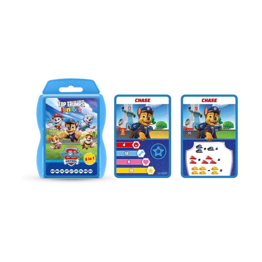 Winning Moves Top Trumps Specials: Paw Patrol TT Cards Junior Plastic Case (WM04723-ML1-6)