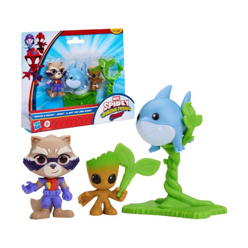 Hasbro Marvel Spidey and His Amazing Friends: Groot &amp; Rocket Rescue 2-Pack (G3045)