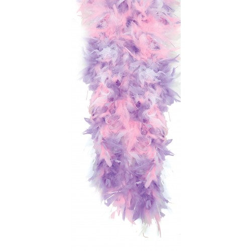 Αποκριάτικο Αξεσουάρ Μπόα Λιλά-Ροζ 2 Μέτρα