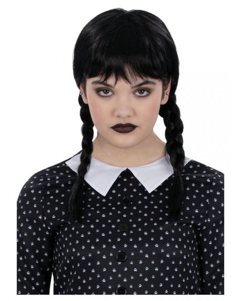 Αποκριάτικο Αξεσουάρ Kids Gothic School Girl Plait Wig