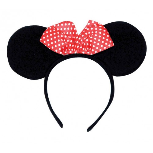 Αποκριάτικο Αξεσουάρ Στέκα Ποντικίνας Με Φιόγκο