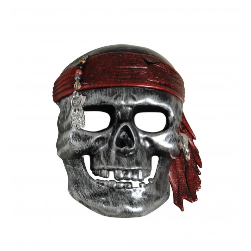 Αποκριάτικο Αξεσουάρ Μάσκα Πειρατή Ασημί