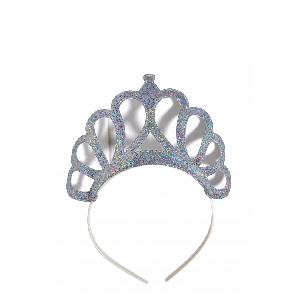 Αποκριάτικο Αξεσουάρ Τιάρα Ασημί