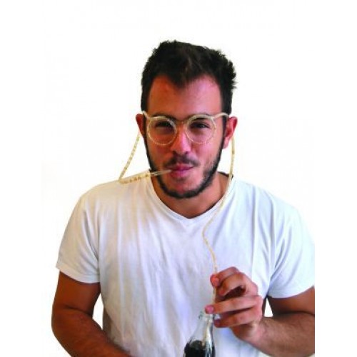 Αποκριάτικο Αξεσουάρ Γυαλιά Καλαμάκι 2χρμ