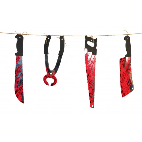 Αποκριάτικο Αξεσουάρ Γιρλάντα Τρόμου 1,70m