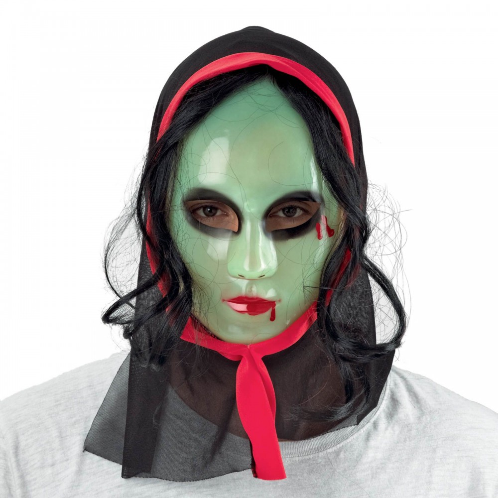 Αποκριάτικο Αξεσουάρ Μάσκα Τρόμου Με Μαλλιά