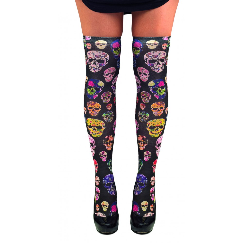Αποκριάτικο Αξεσουάρ Κάλτσες Με Νεκροκεφαλές 2 σχδ