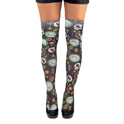 Αποκριάτικο Αξεσουάρ Κάλτσες Με Νεκροκεφαλές 2 σχδ