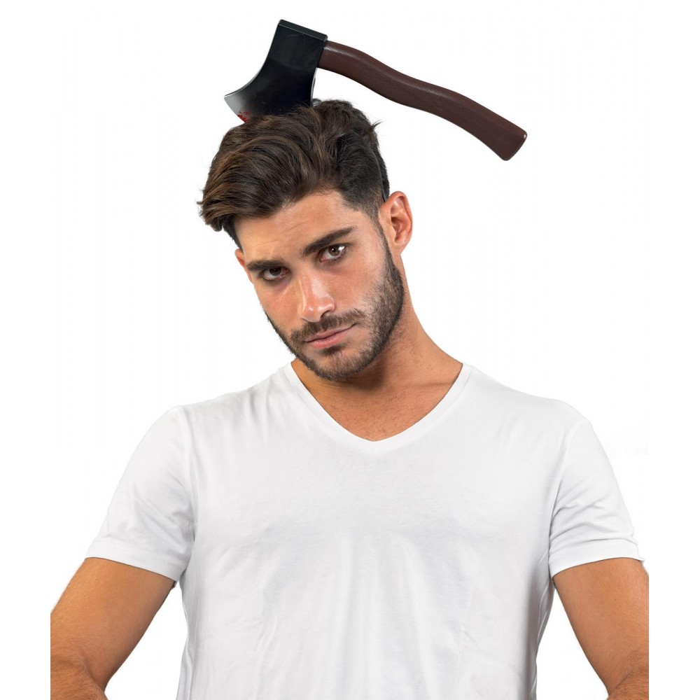 Αποκριάτικο Αξεσουάρ Στέκα Με Τσεκούρι Αίμα 30cm